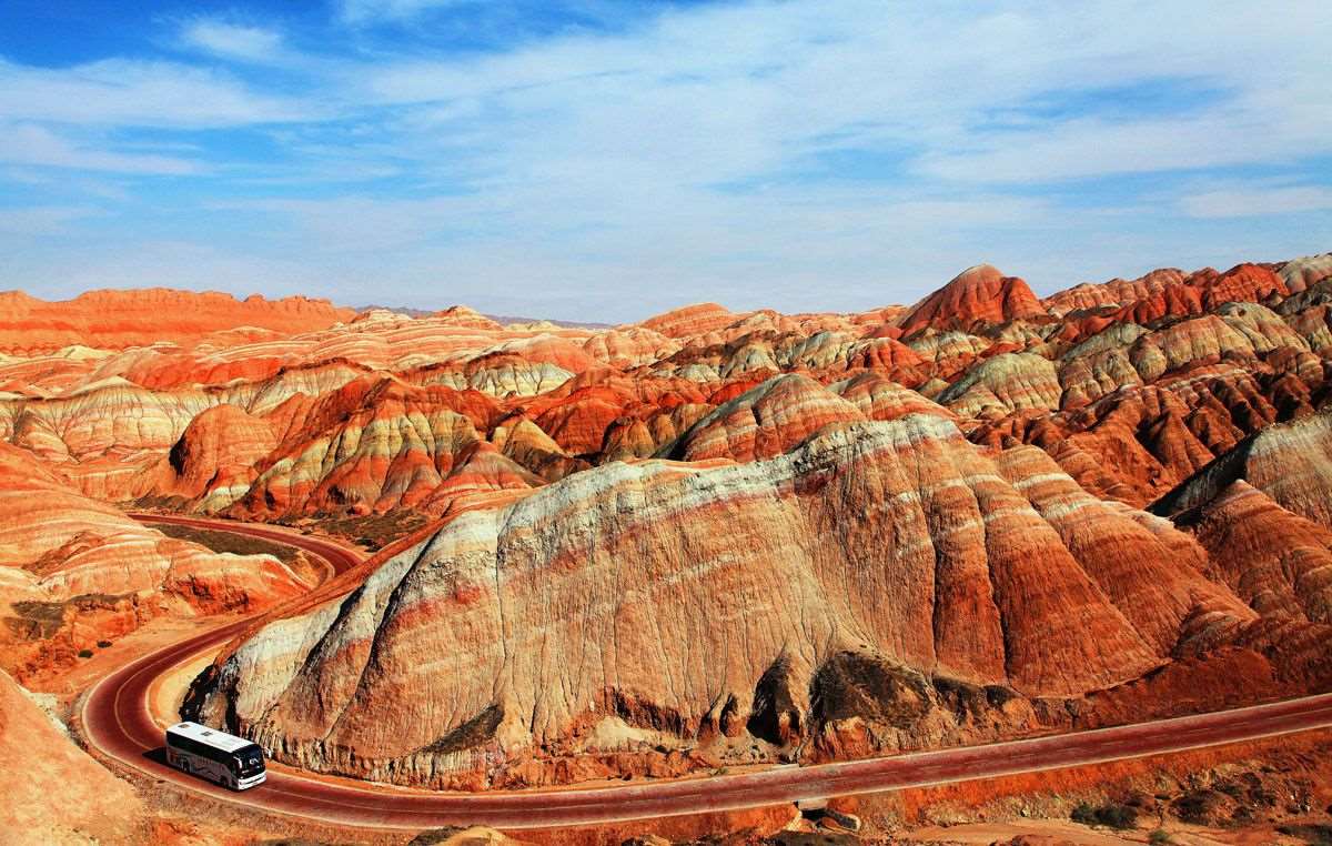 Zhangye Danxia Landform, Gansu, China - Beautiful Places in the world