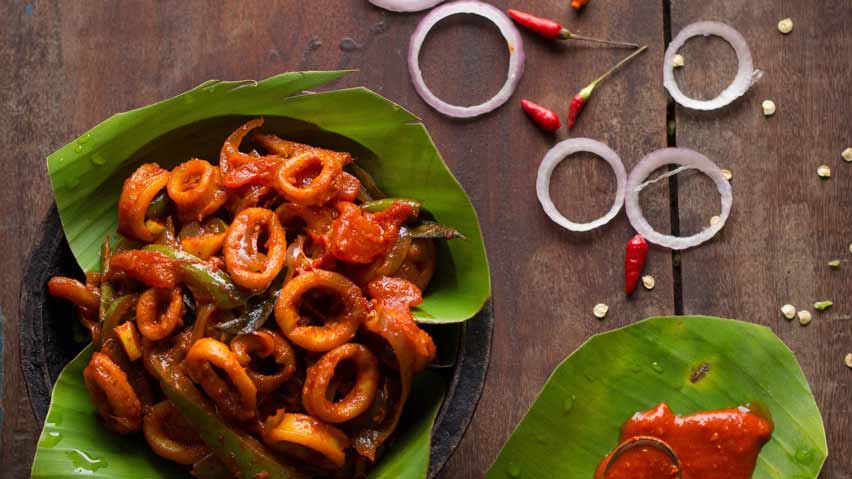 Squid Fry - South India - Cuisine