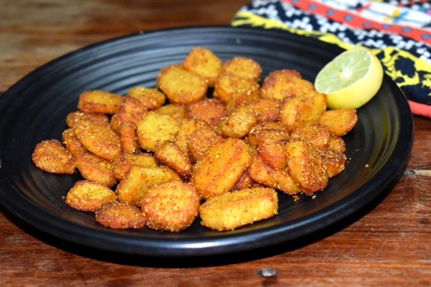 Arbi Fry - Navratri Dishes