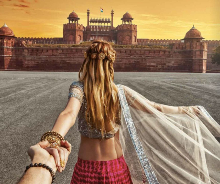 Mesmerising view of Red Fort of Delhi