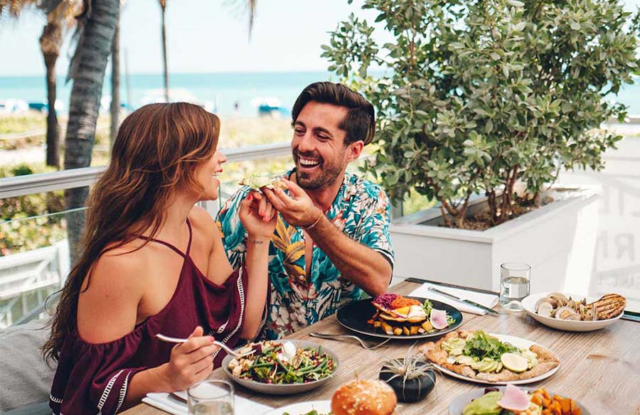 Oceanfront Dining at Miami Beach