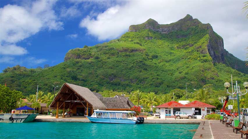 Vaitape harbour, Bora Bora Island