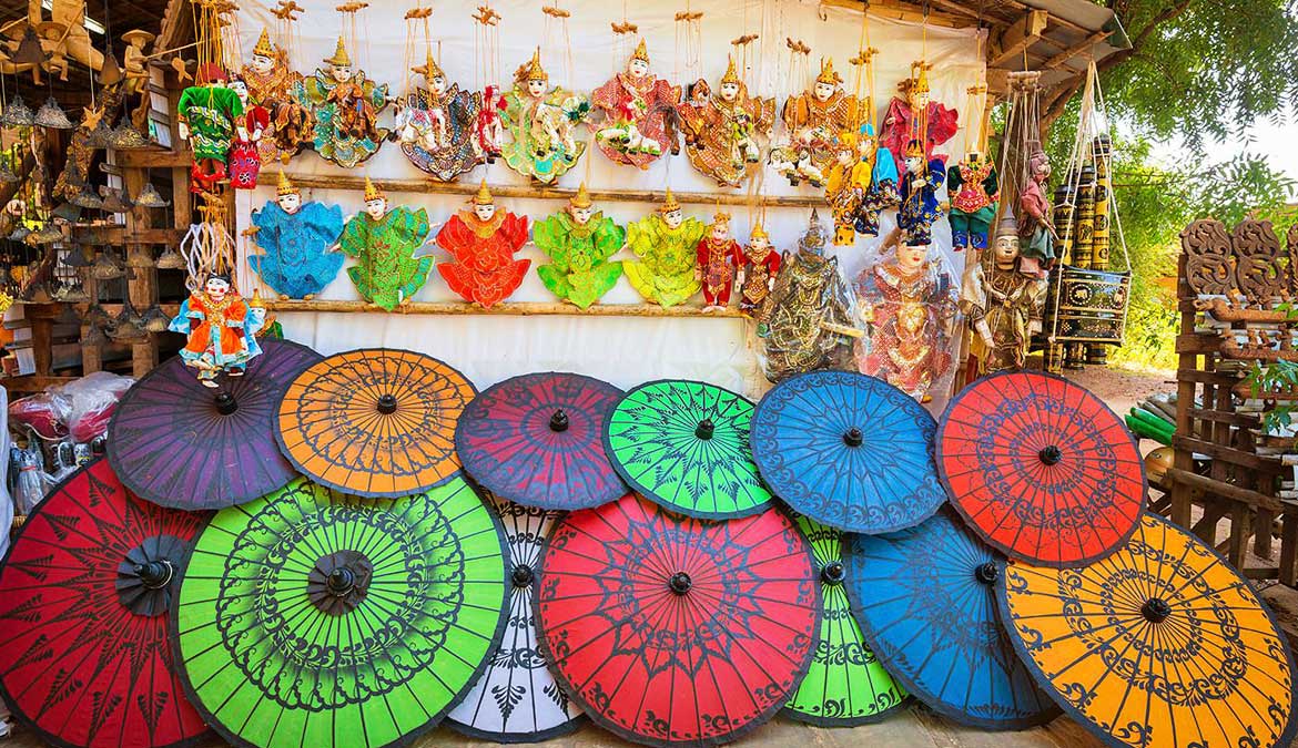 Souvenirs Market Myanmar