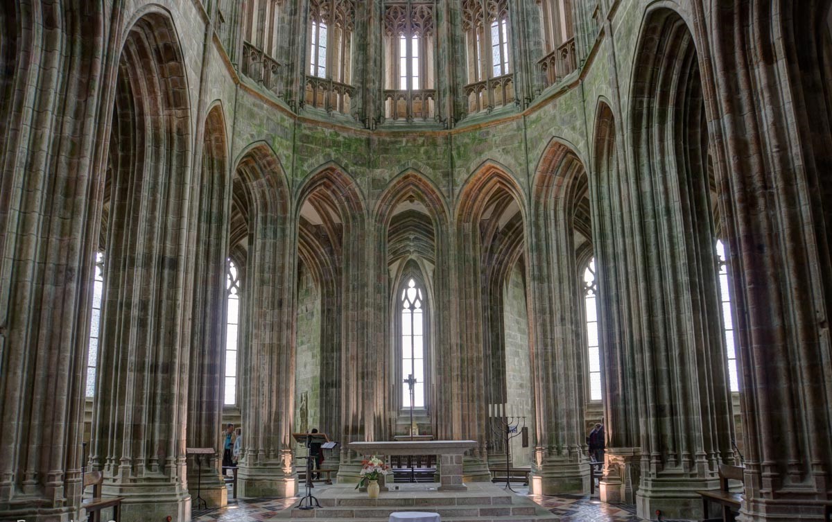 Interior of Mont Saint Michel