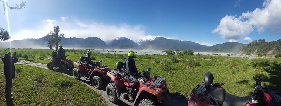 Across country quad bike rides Franz Josef