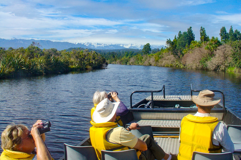 Okarito lagoon boat tours wildlife photography