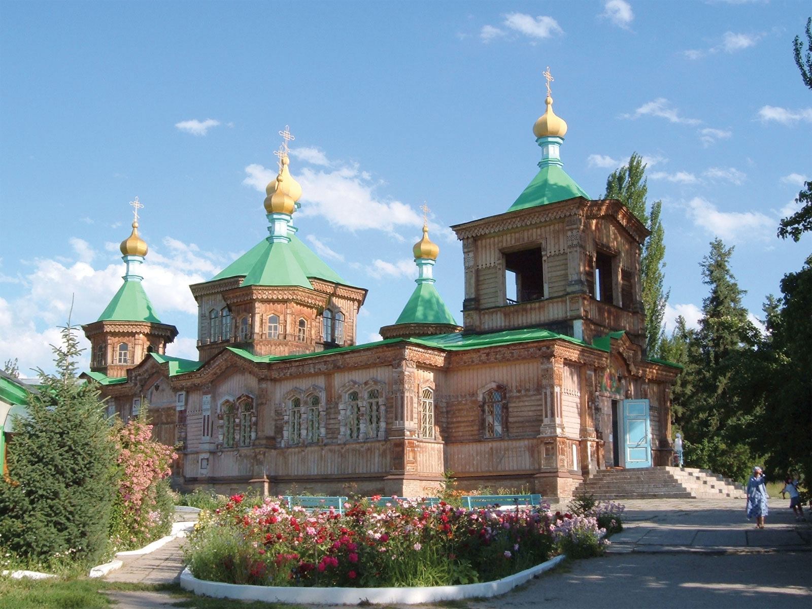 The Famous Cathedral of Karakol, Kyrgyzstan 