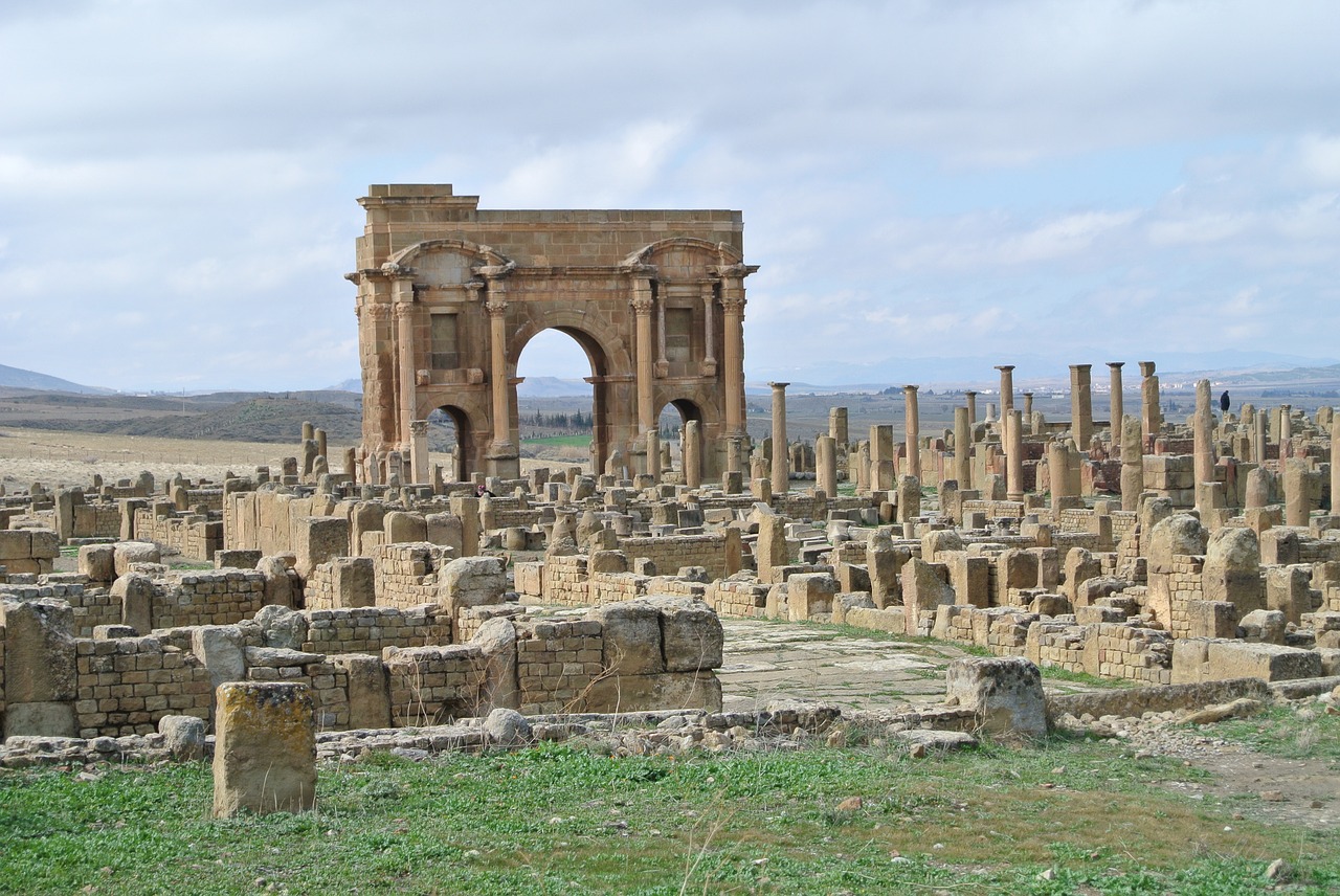 Ruins in Timgad, Algeria