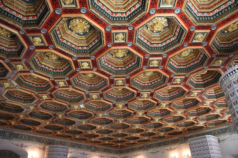 Coffered Ceiling Inside Mir Castle