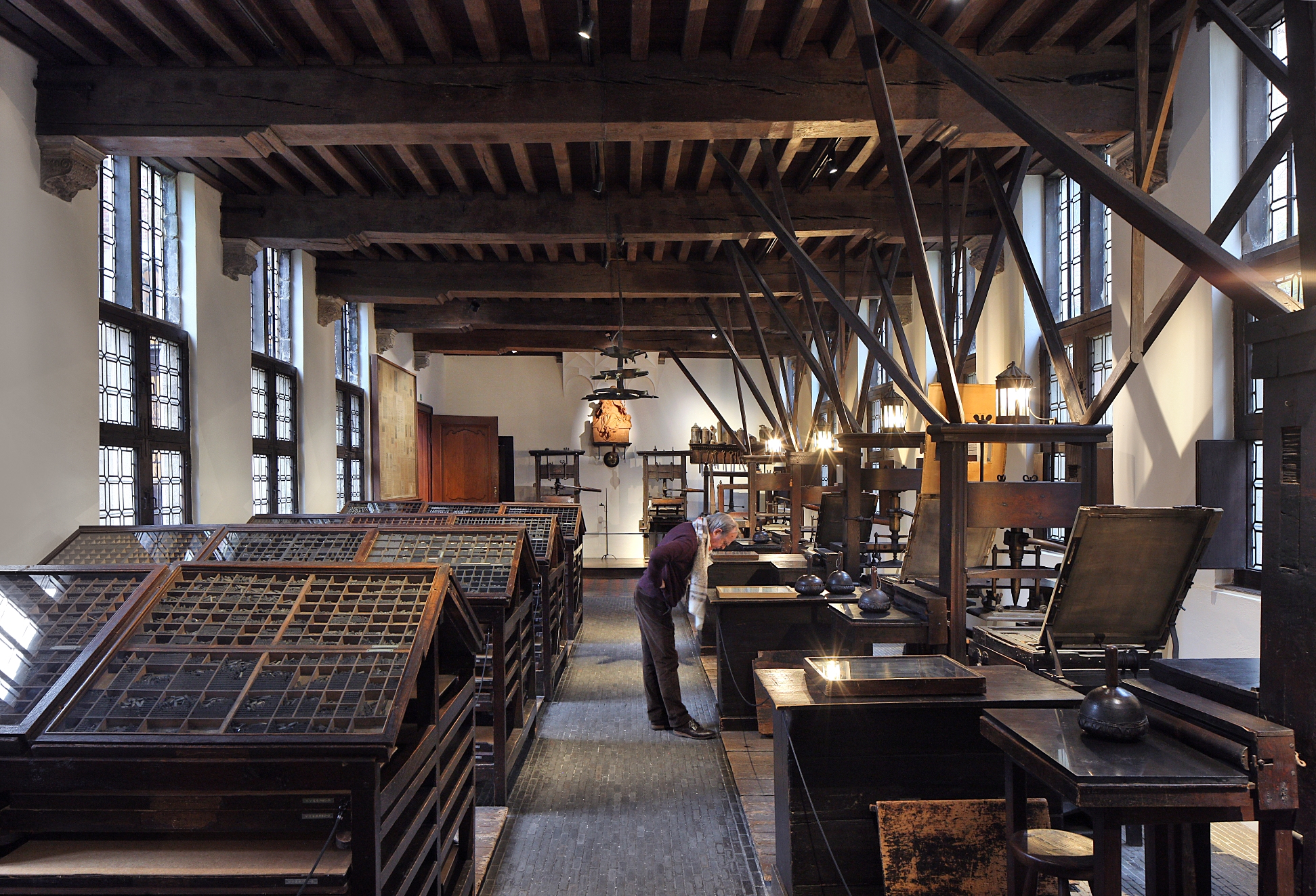 Inside Plantin Moretus Museum