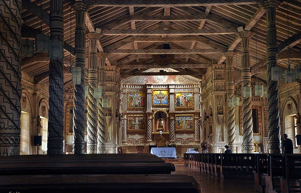 Inside View of historic church set up by Jesuit 